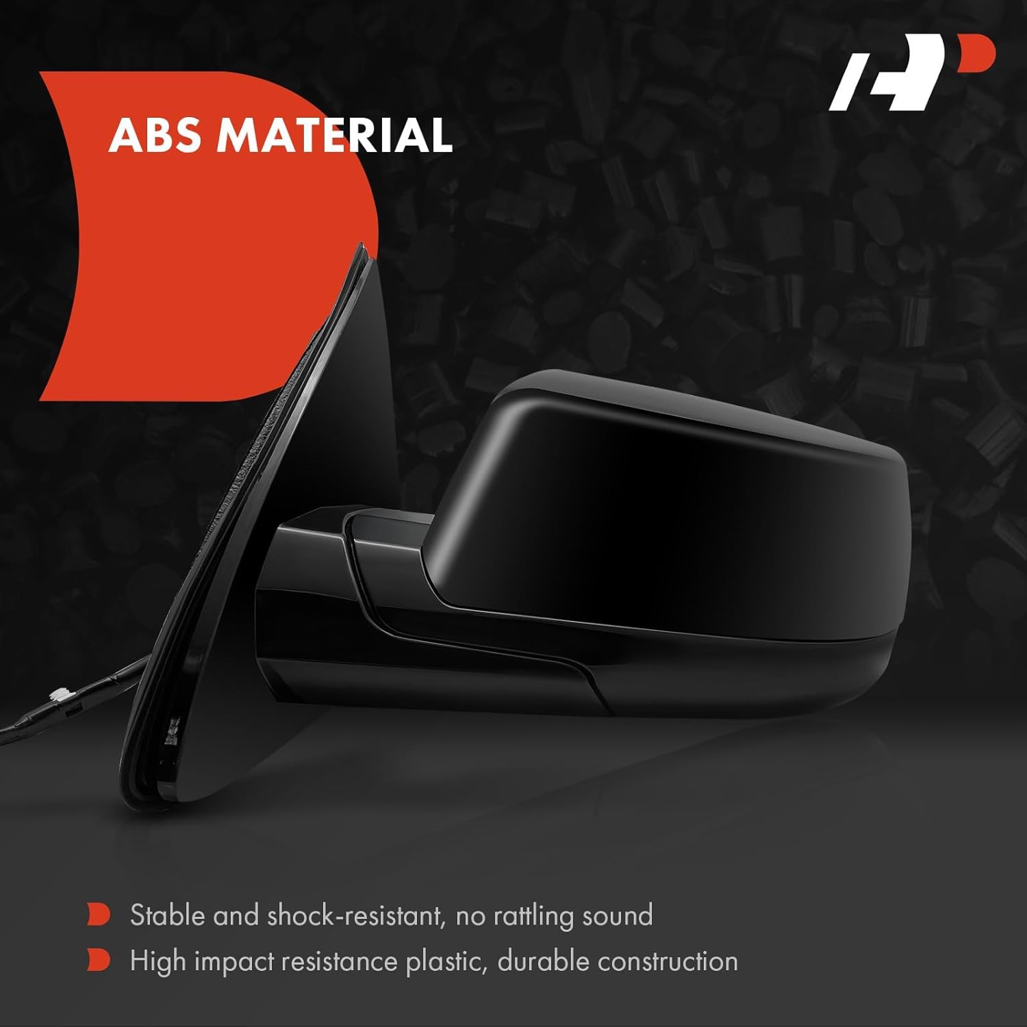 A-Premium Passenger Side Power Door Mirror - Compatible with Chevrolet Tahoe, Suburban 3500 HD & GMC Yukon, Yukon XL - Heated Manual Folding Black Outside Rear View Mirror - Replace# 84347490