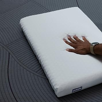 Purple Pillow - GelFlex Grid, Cooling Ergonomic Support for Side, Back, Stomach Sleepers - Adjustable Boosters for Personalized Height, Firm Feeling, Standard Size - Ultra-Durable | For Side, Back, Stomach Sleepers, Firm Ergonomic Feel, GelFlex Grid and Adjustable Loft for Pressure-Relieving Support