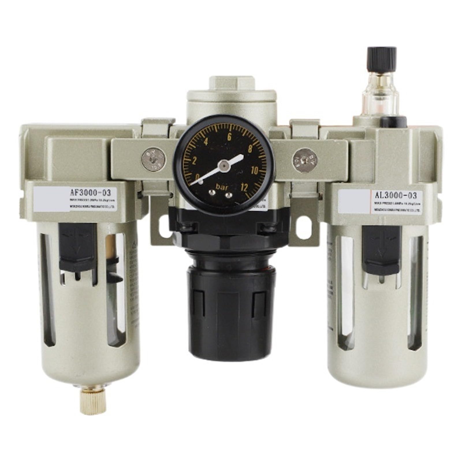 Jwvialel Ac4010-04 Ar2000 Pneumatic Gas Pressure Regulating Valve Ac3010-03 Source Processor Oil-Water Separation Filter Aw4000 1Pcs(Ac4010-04)