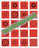 Top 10 Best Mini Brand Target Reviews & Comparison | Updated 17 EZ2C Mini Shooting Targets for Gun Range, Self-Adhesive 3.5' x 3.5' (Pack of 25) (Assorted Style in Red (Pack of 100))