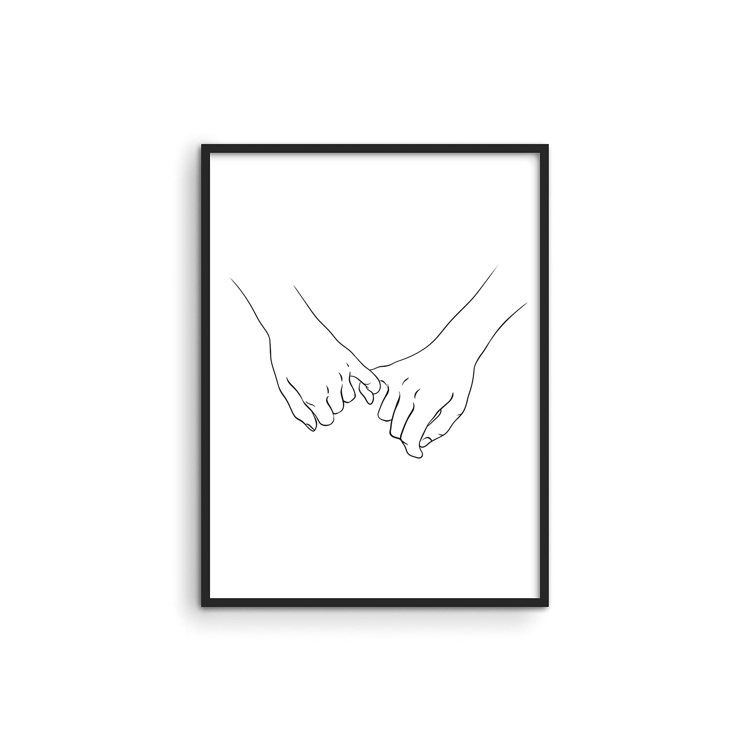 Buy Pinky Promise Wall Art Line Drawings By Haus And Hues Modern