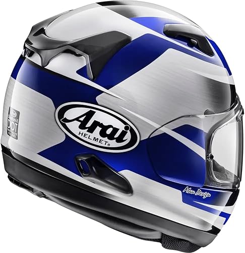 Miniatura 2 de Arai Quantum-X - Casco de motocicleta de acero para adultos, color azul, mediano