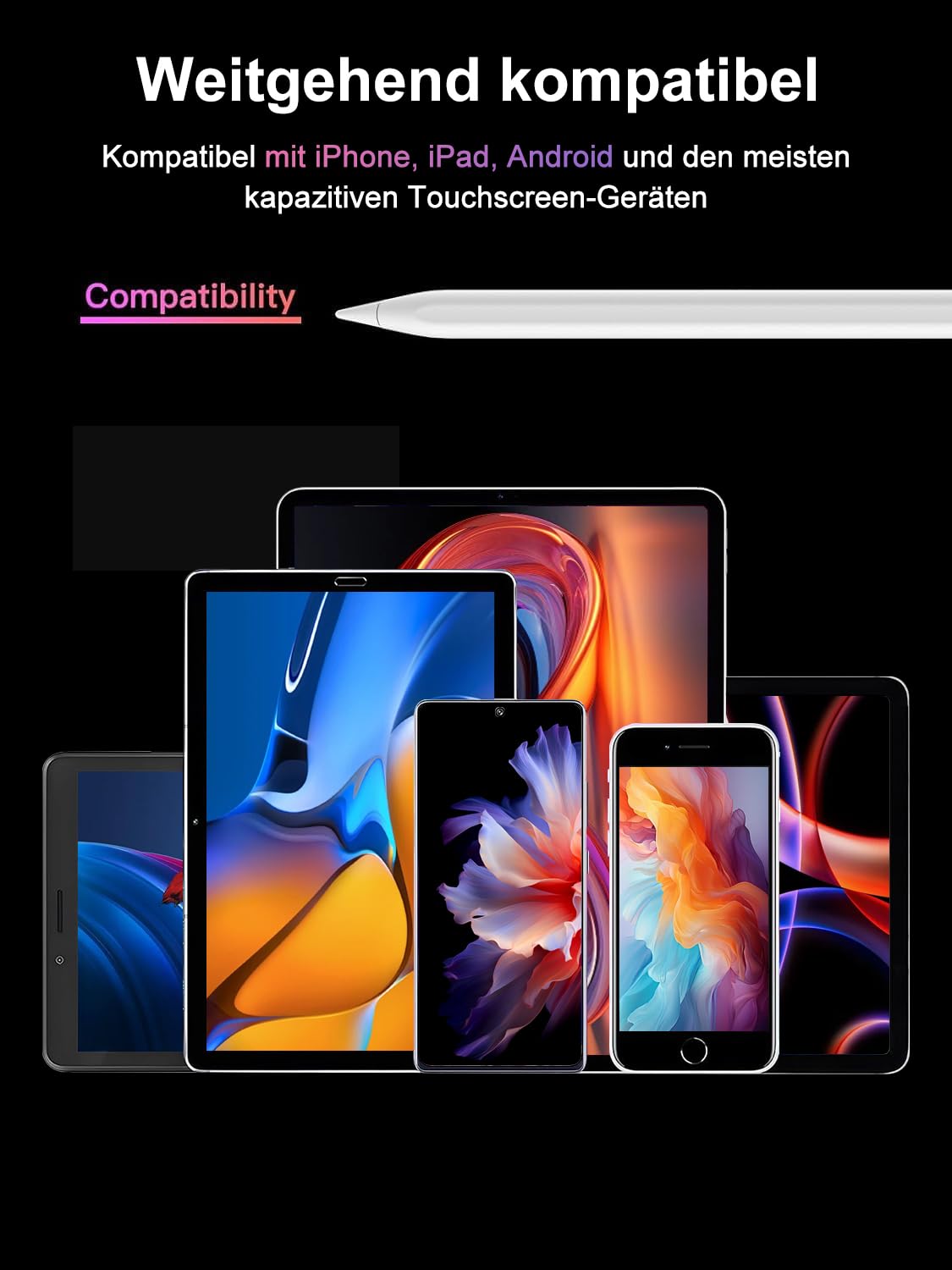 Stylet iPad 2018-2026 USB-C Charge Rapide LED Magnétique