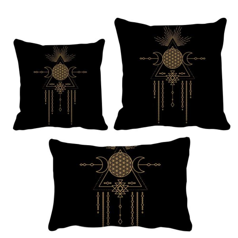 Housse de coussin géométrique cercle Totem pour raviver un canapé ancien usé
