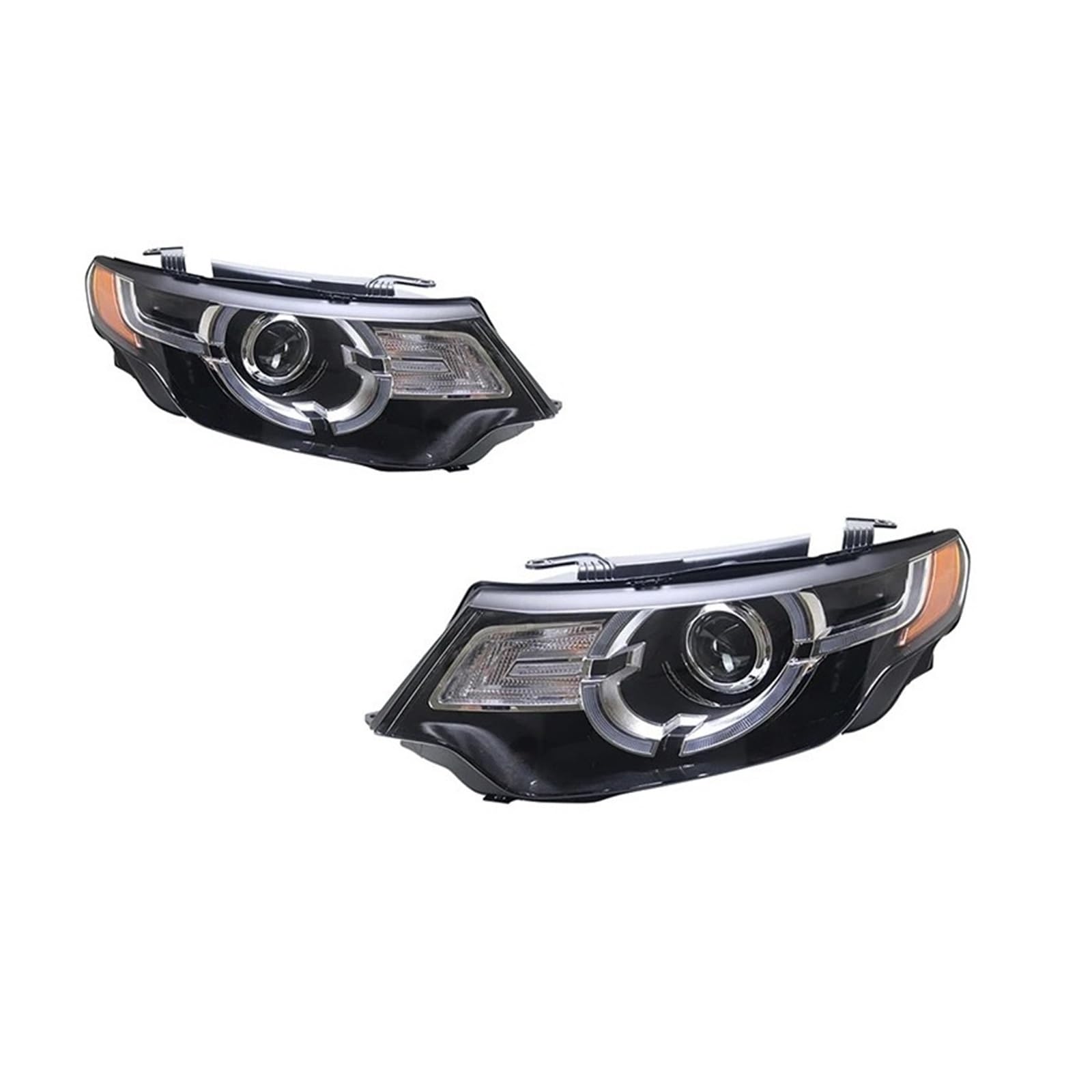Pasuje do Land Rover Discovery sport 16-19 pełna dioda LED DRL reflektor samochodowy montaż sygnału akcesoria samochodowe zmodyfikowana lampa reflektory LED(LEFT STEERING WHEEL_2PCS)