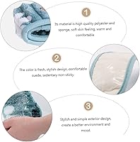 Vista 2 de jojofuny 2 fundas de asiento de inodoro de felpa con cinta autoadhesiva, funda de inodoro reutilizable y cálida, protector de inodoro lavable