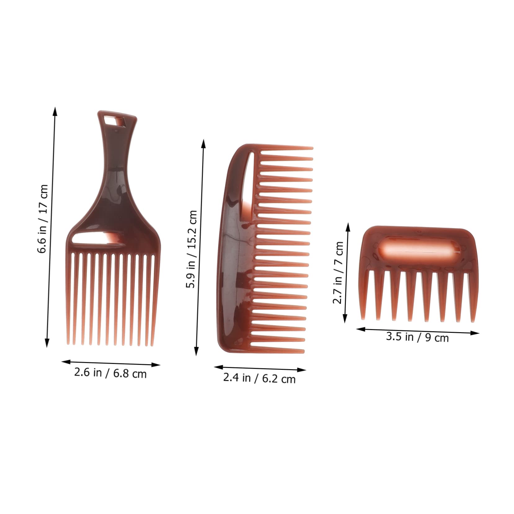 FRCOLOR 9pezzi Pettini Per Parrucchiere Di Pettini Antistatici Denti Larghi Per Acconciature Strumenti Professionali Per Salone e Uso Domestico