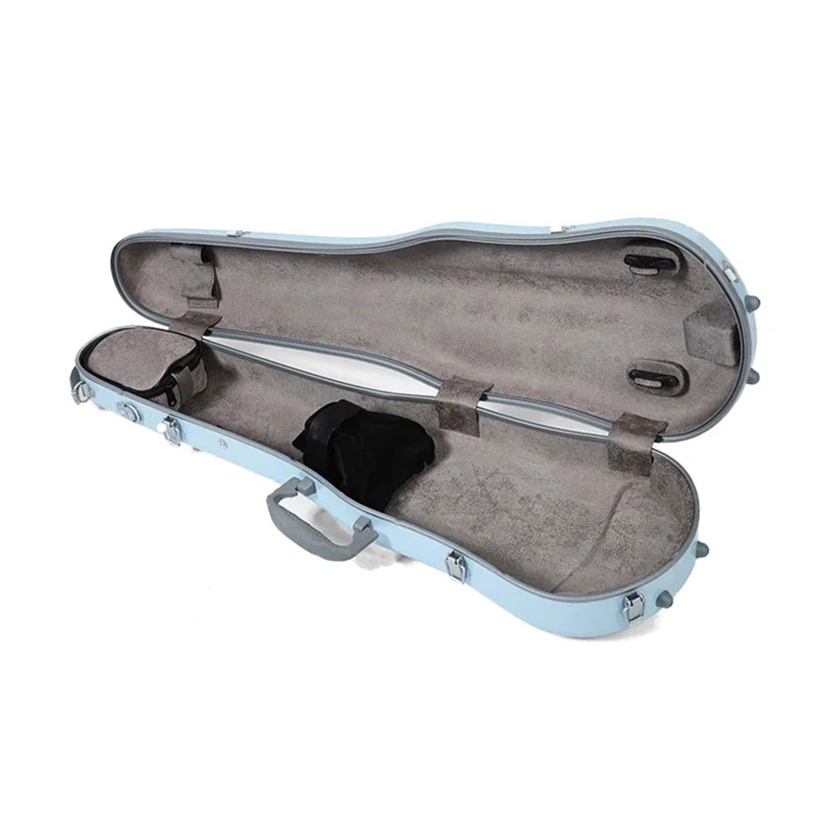 Estuche para violín Estuche for violín ajustable de 1,5 kg (4/4, 3/4, 1/2 y 1/4 pulgadas) con doble correa hombro resistente a la presión(Light blue 4 4 3 4)