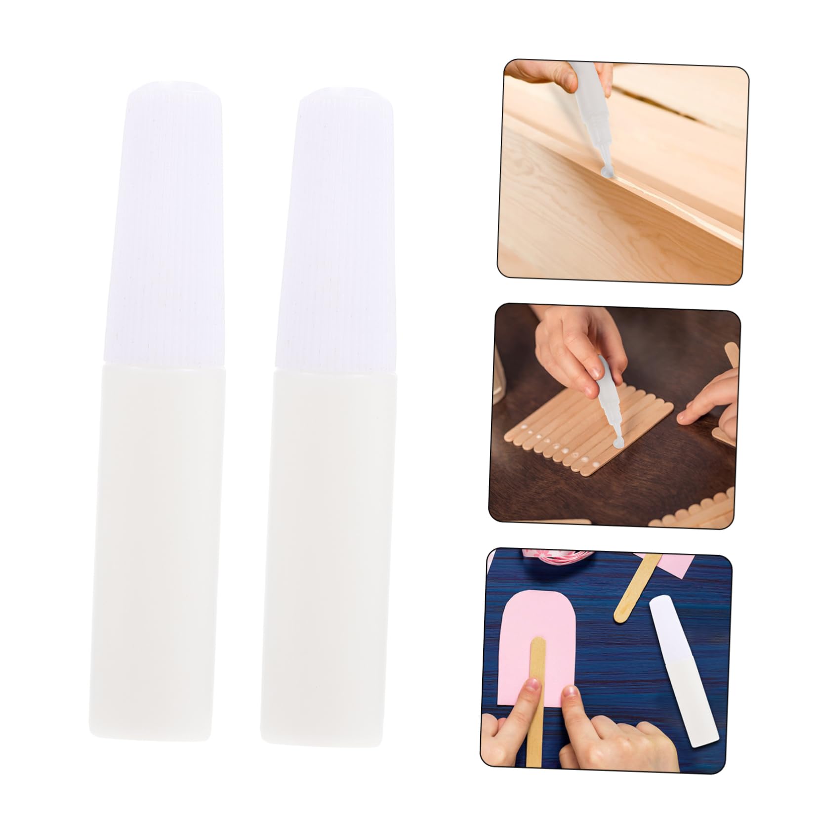NUOBESTY de Pegamento white Adhesivo Multifuncional para Manualidades Diy 50 Piezas Botella de 6ml Soluble en Agua Secado Rápido y Fuerte Adherencia para Uso Profesional y Personal