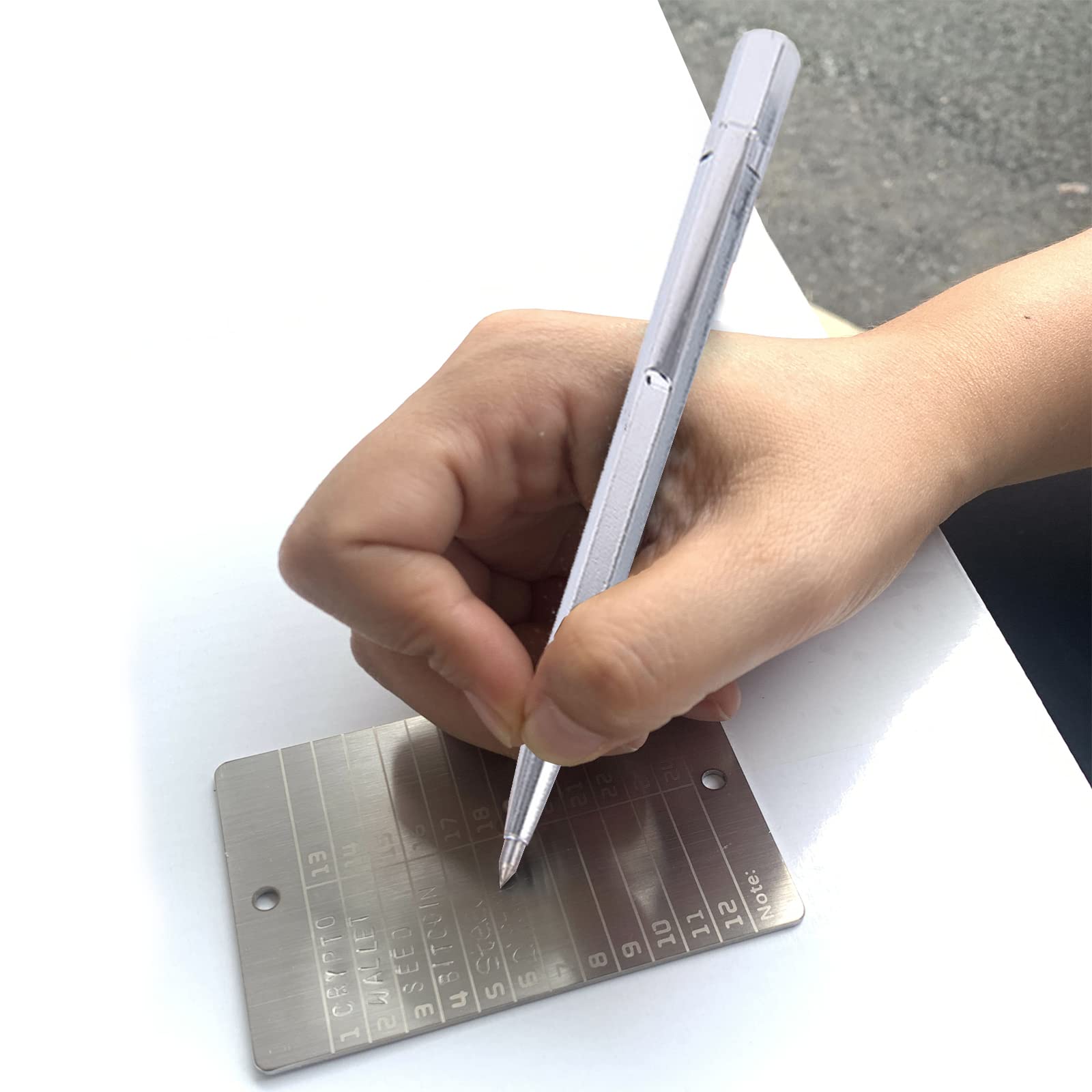 Reliable1st 10 in 1 Stainless Steel Bitcoin Crypto Wallet Kit with  Fireproof Waterproof Bag, Engraving Pen, Security Seal for Digital  Cryptocurrency Backups Seed Storage Compatible with BIP39 Hardware -  Amazon.com