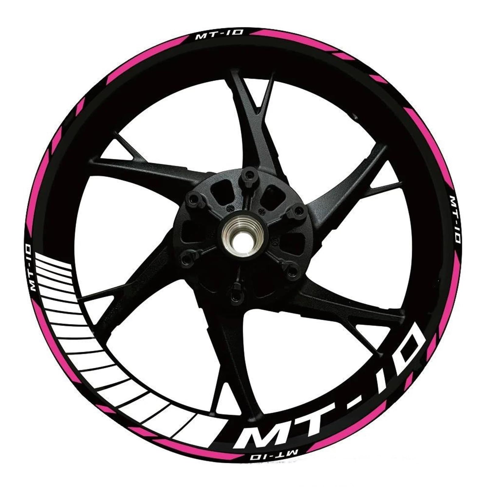 Stickers Motorcycle Wheel Stickers Night Reflective Decorative Rim for Yamaha MT10 MT-10(Style 29)