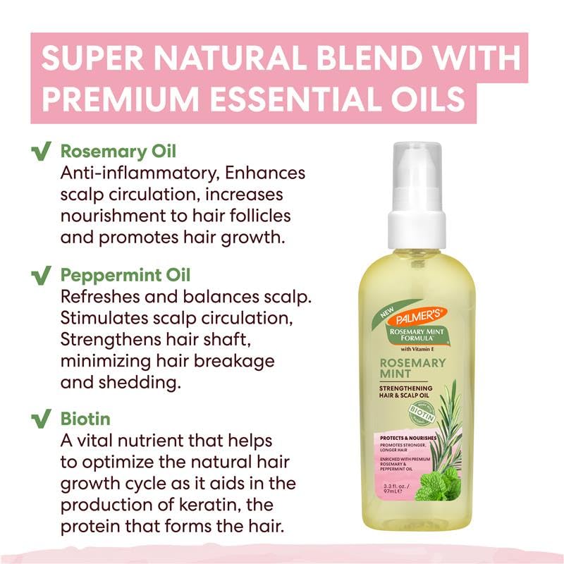 Palmer's Rosemary Mint Scalp & Hair Oil 3.3 oz — view 3