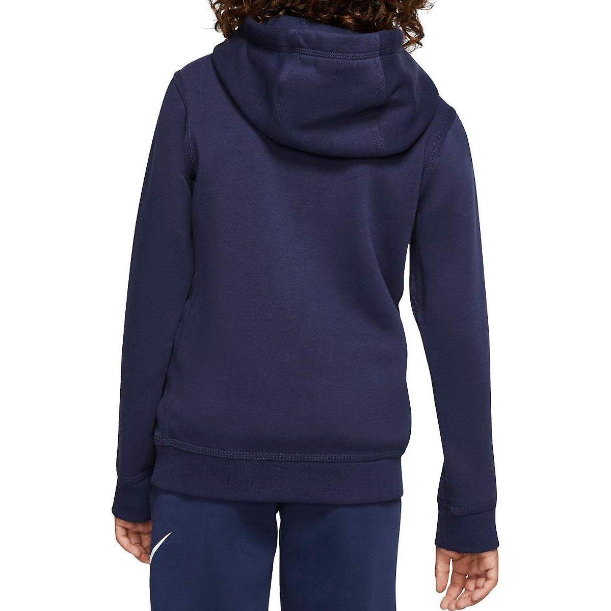 Nike CJ7861-410 chłopięca bluza z kapturem, granatowa, 16 lat regularna