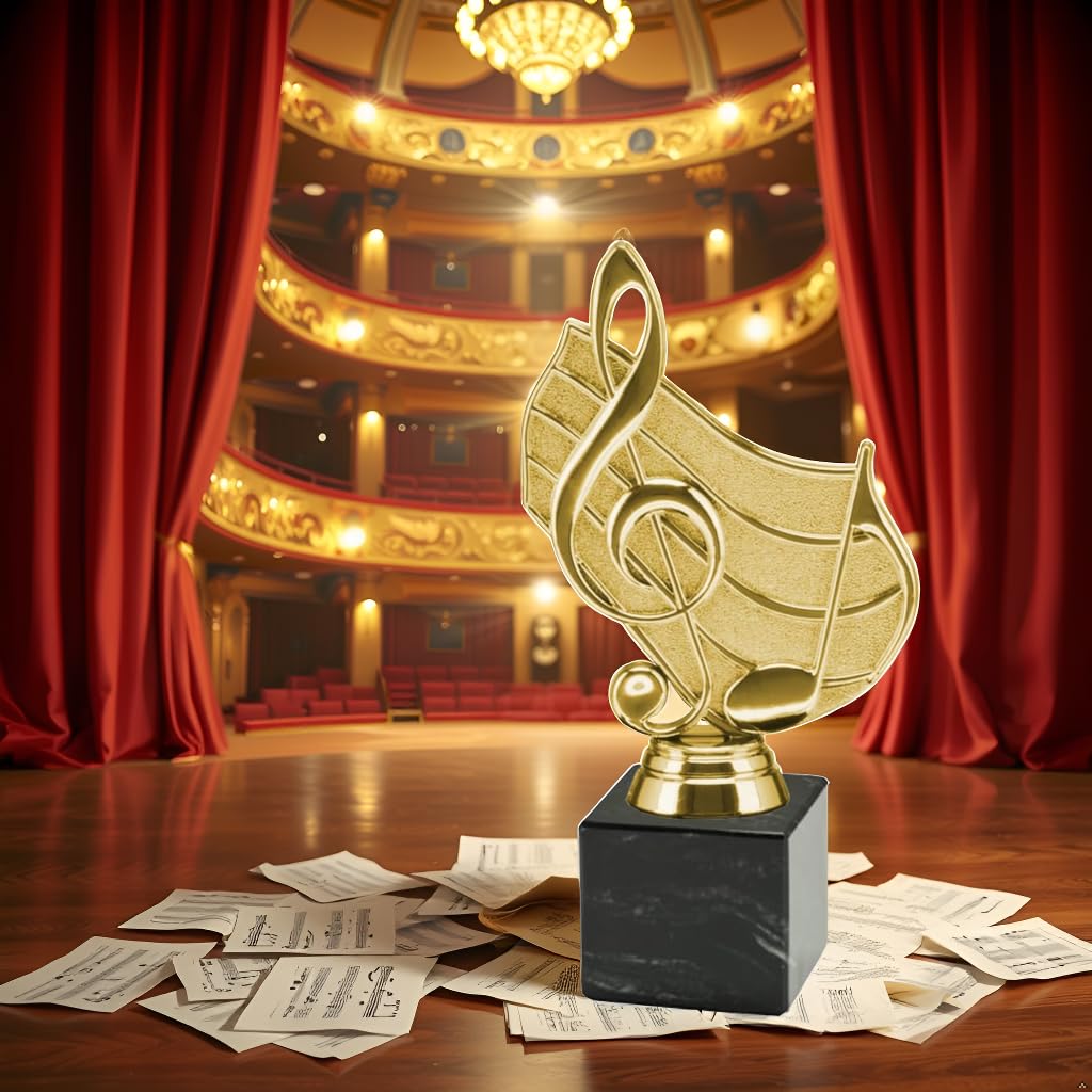 Generico Trofeo Canto Musica – Coppa Premiazione per Concorsi Musicali, FantaSanremo, Gare di Canto, Scuole di Musica ed Eventi – Premio Artistico Elegante
