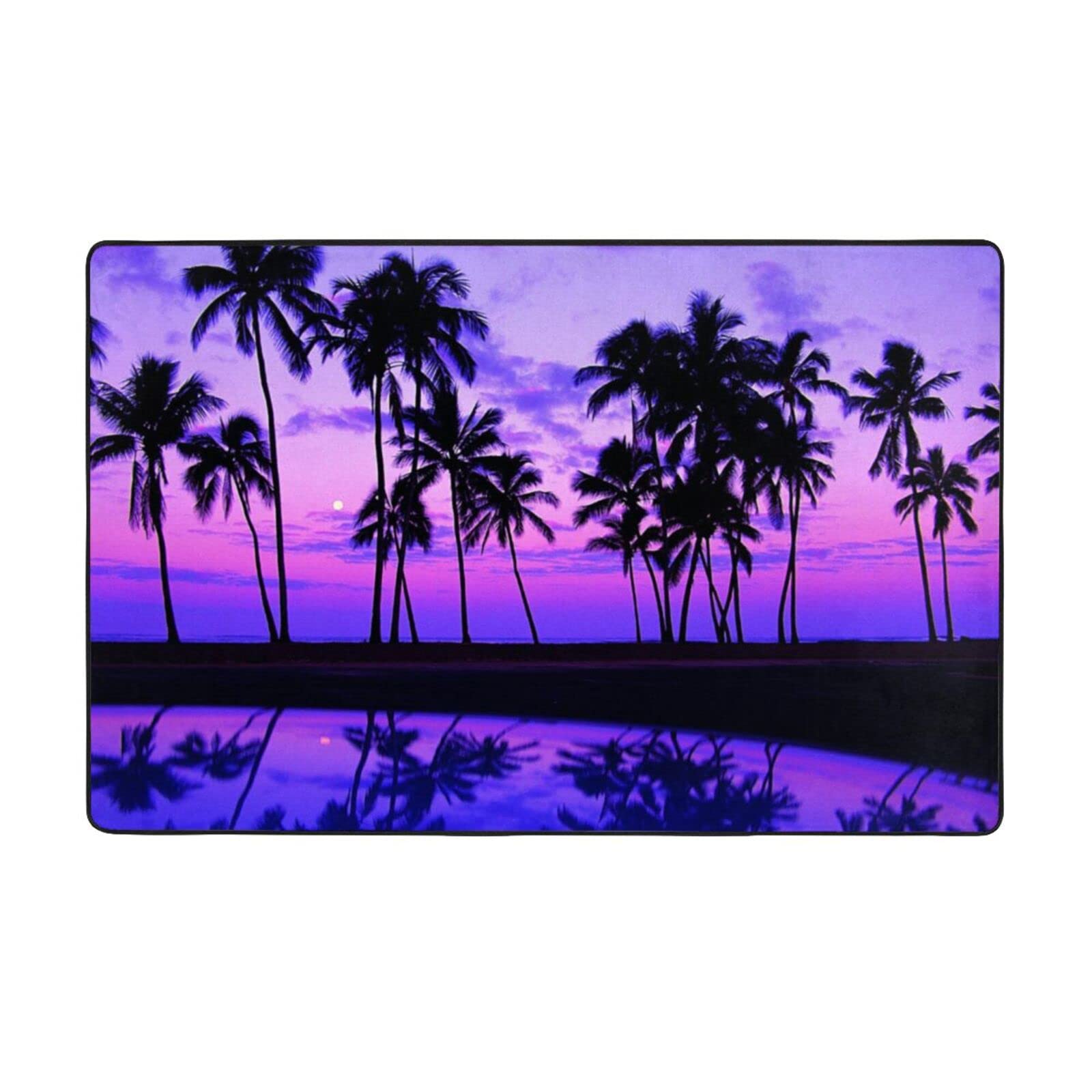 Tapis de sol antidérapant violet en flanelle pour éviter les glissades dans la chambre