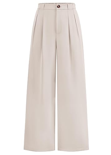 Wide Leg Dress Pants for Women High Waisted Office Work