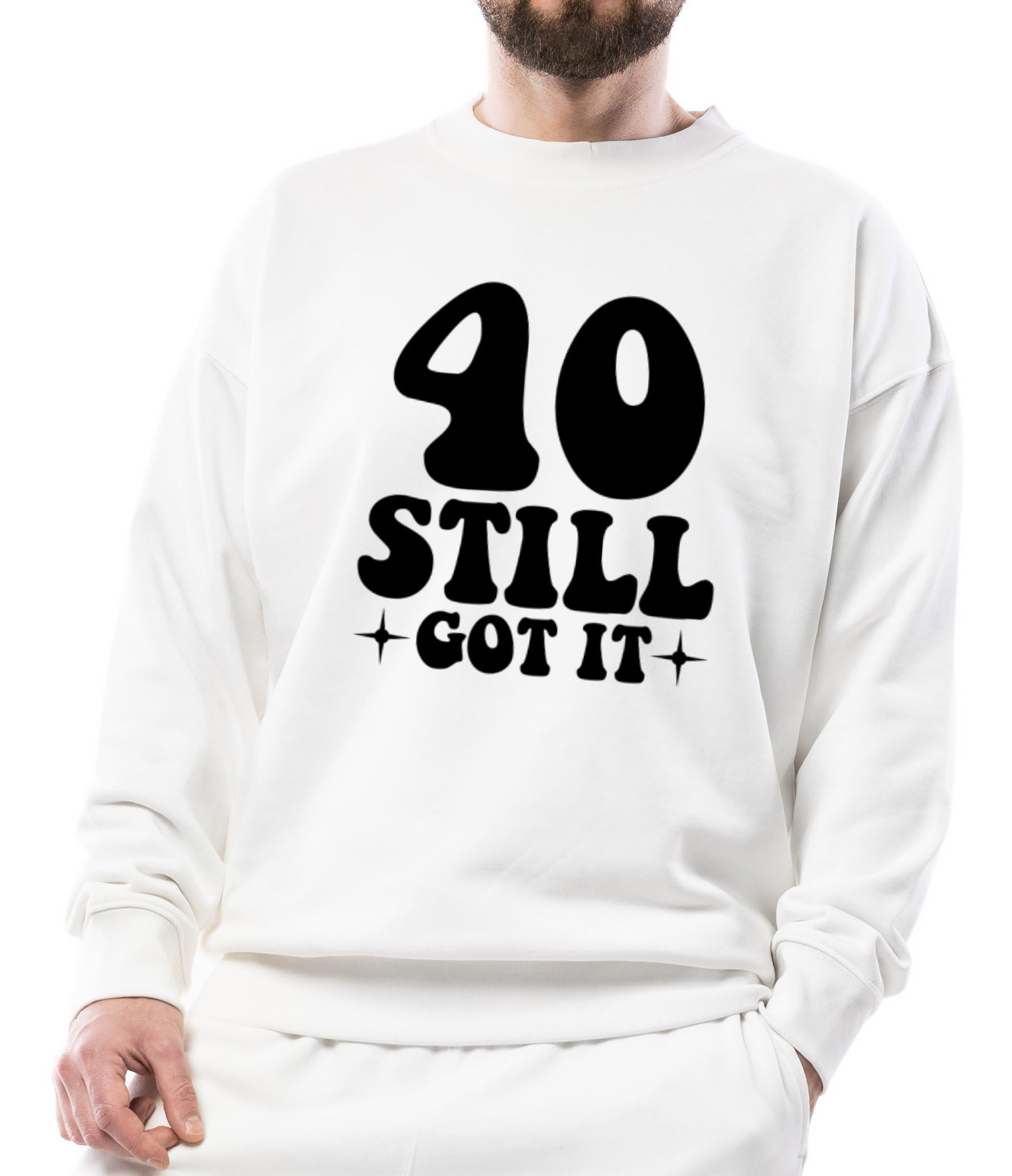 seek buy love Funny 40 Still Got It Sweatshirt, 40th Birthday Gift, Unisex Pullover, Retro Birthday Sweatshirt, Milestone Birthday Apparel-picture-39