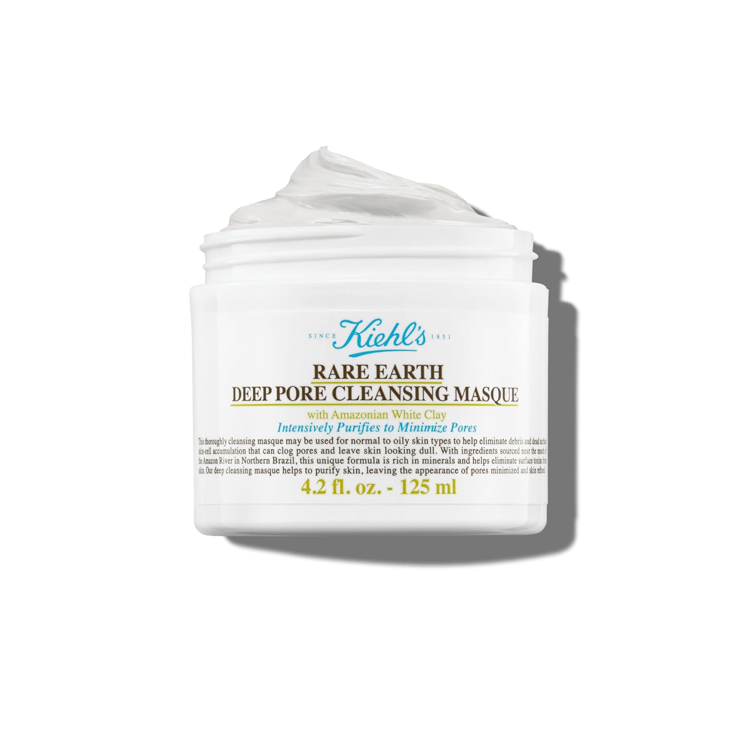 Kiehl’s Rare Earth Deep Pore Cleansing Mask, Pore-Minimizing Face Mask for Clogged Pores, Detoxifies & Refines Skin, Absorbs Excess Oil, with Amazonian White Clay & Aloe Vera Kiehl’s Rare Earth Deep Pore Cleansing Mask, Pore-Minimizing Face Mask for Clogged Pores, Detoxifies & Refines Skin, Absorbs Excess Oil, with Amazonian White Clay & Aloe Vera