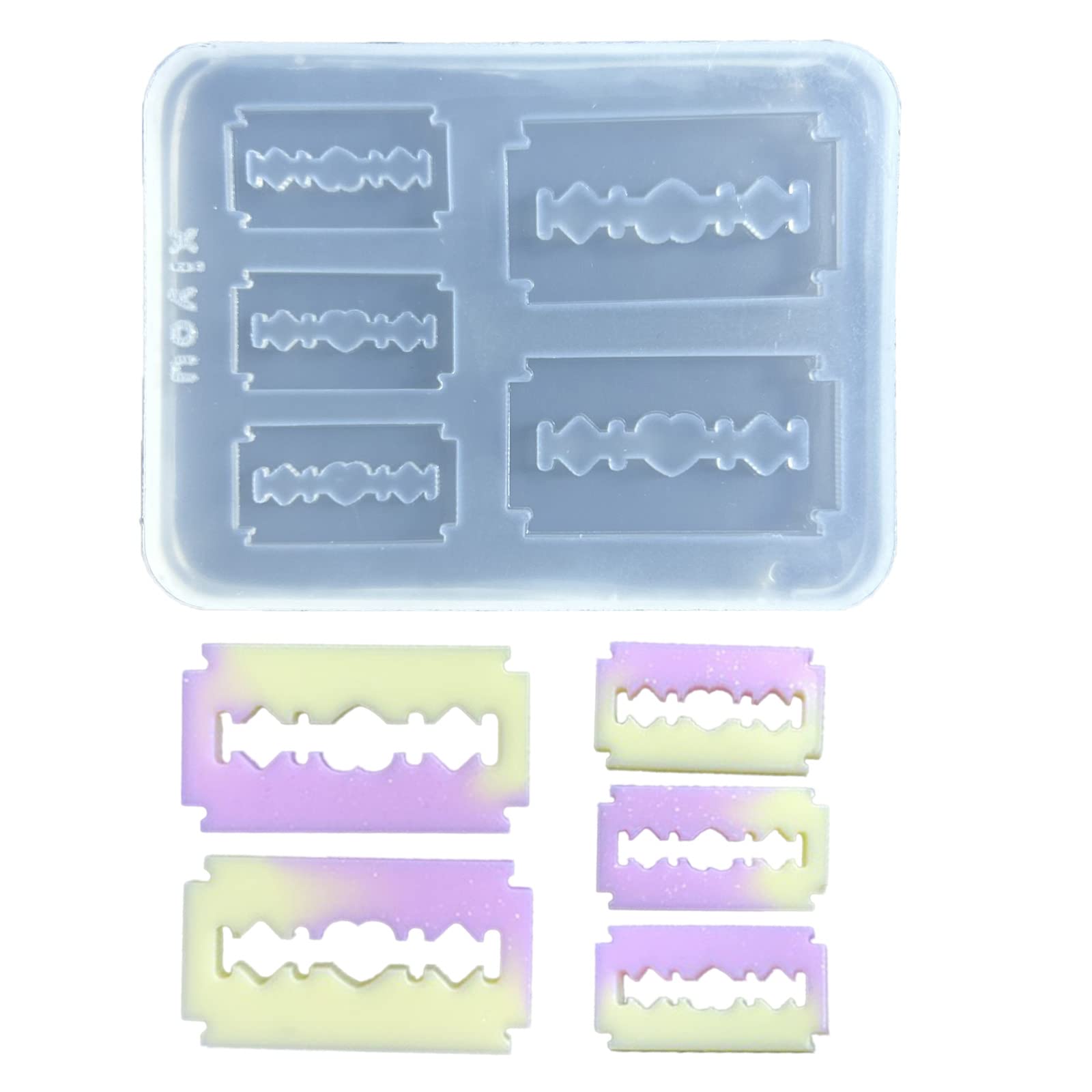 NEWFT Silicone Mold Hollow Epoxy Shaker Fillings Silicone Epoxy Resin Filler Mold for Resin Mold