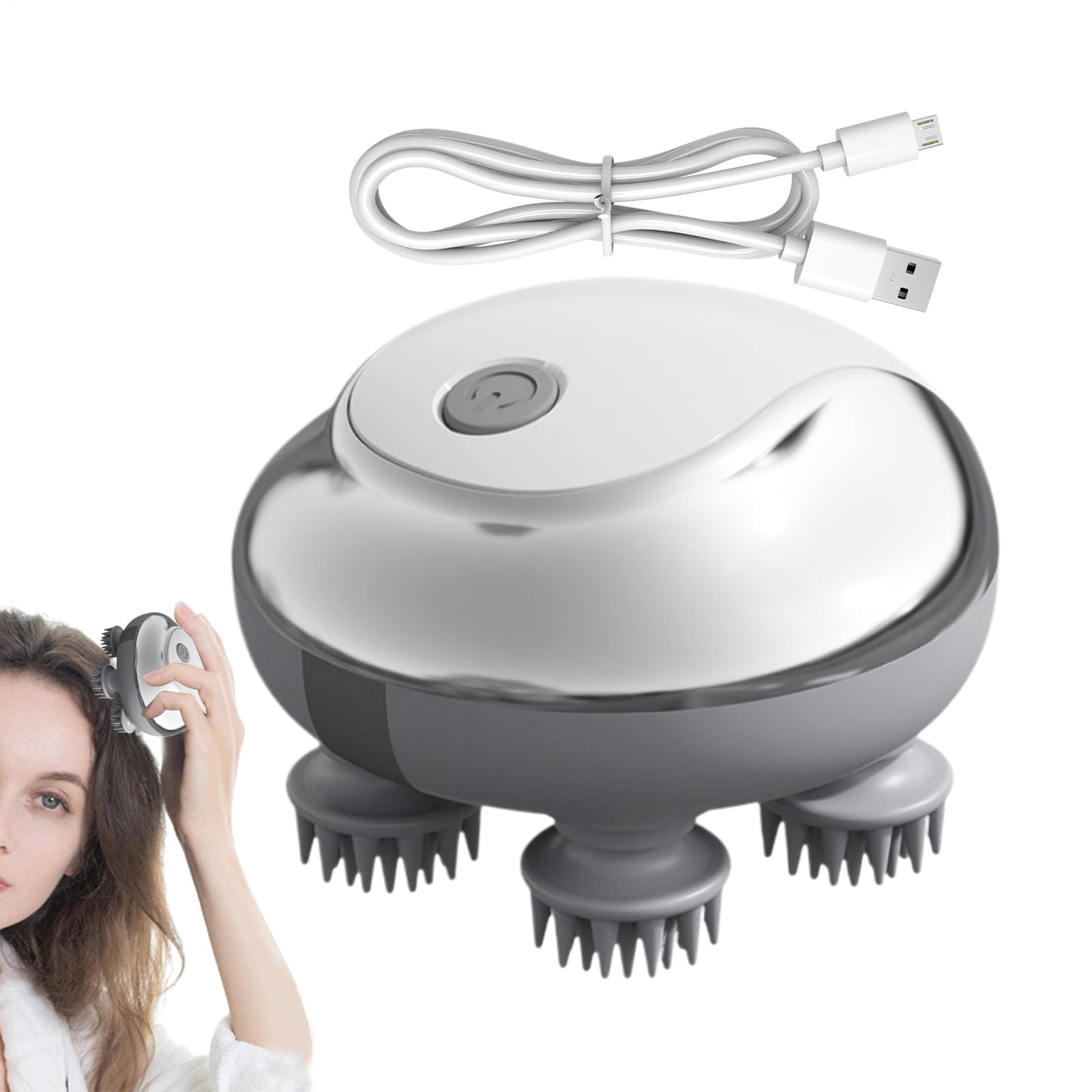 Masseur électrique de tête relaxation sans fil pour le cuir chevelu