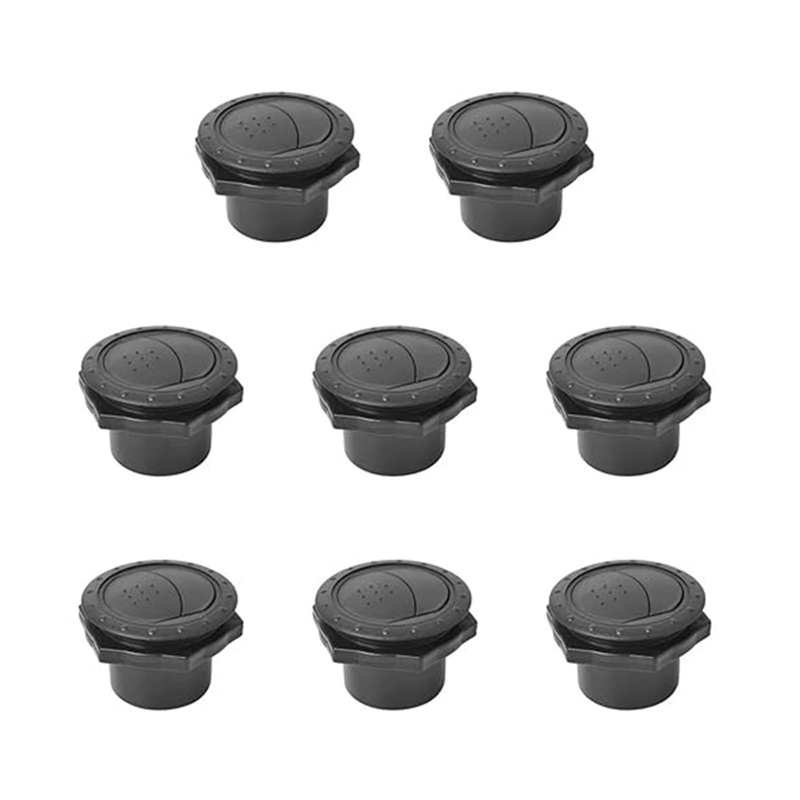 Auto Griglia Bocchette Aria Condizionata Griglia Di Ventilazione Per Auto AC 1-10 Pezzi Copertura Universale 60 Mm 2,35 Pollici Rotonda Presa D'aria A/C Condizionamento(8 pieces)