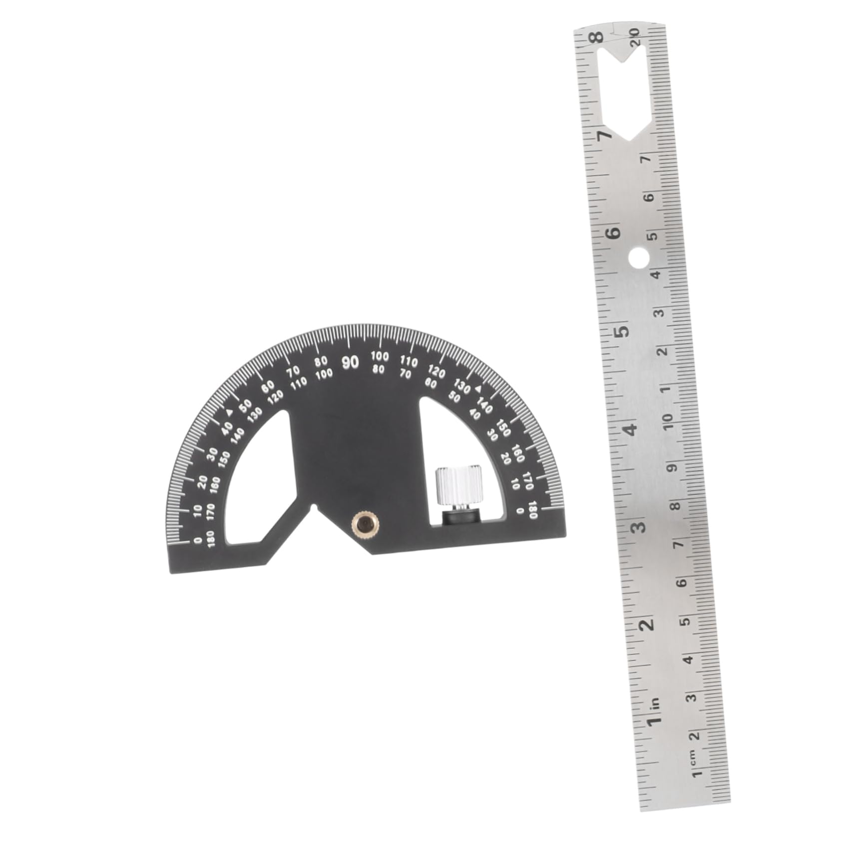 AUTSUPPL 1 Set Carpentry Angle Ruler Tools Angle Measuring Tool Protractor for Woodworking Miter Angle Finder Metal Protractor Square Woodworking Miter Protractor Miter Gauge Aluminum Alloy