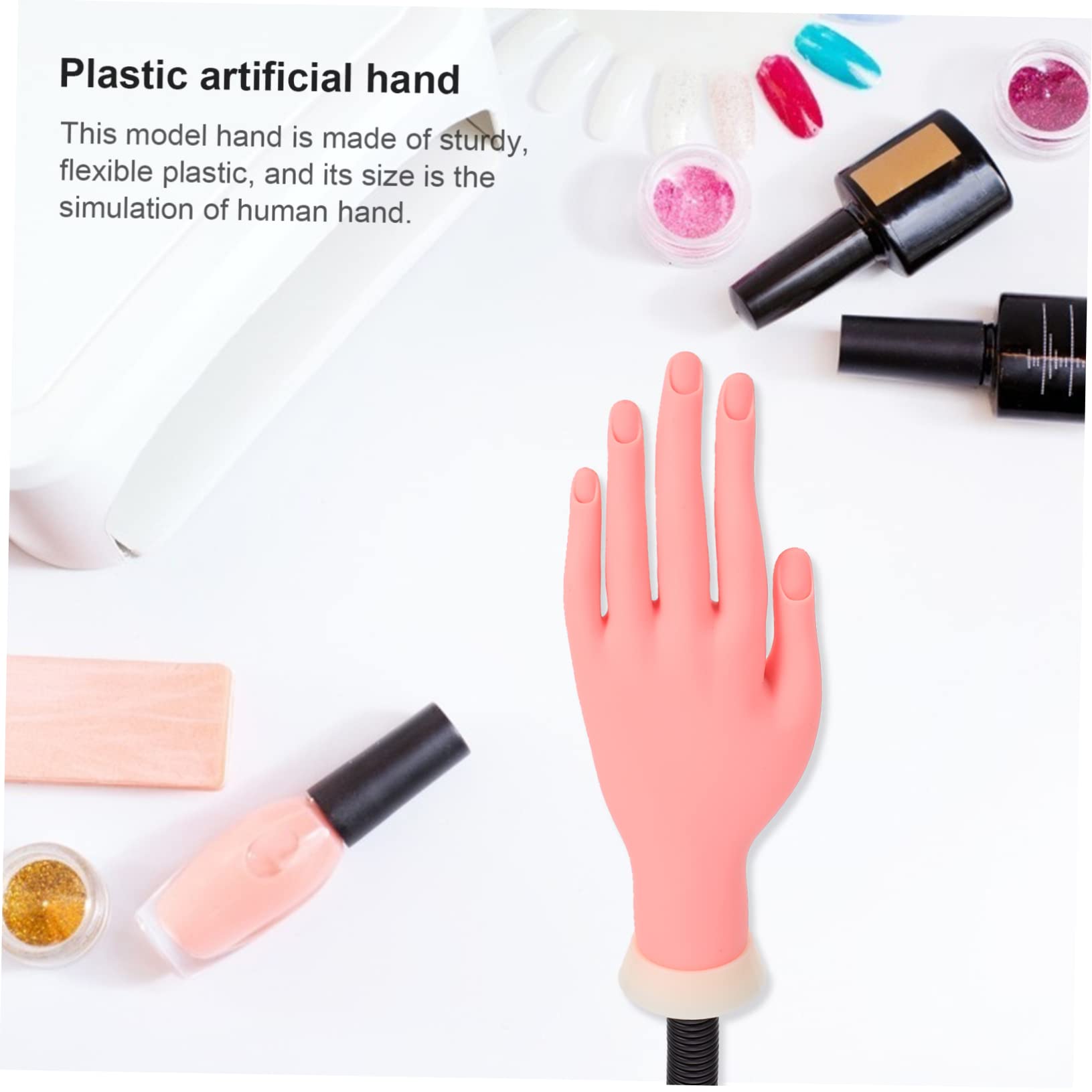 Mano Finta per Pratica Unghie, Mano Umana in Plastica
