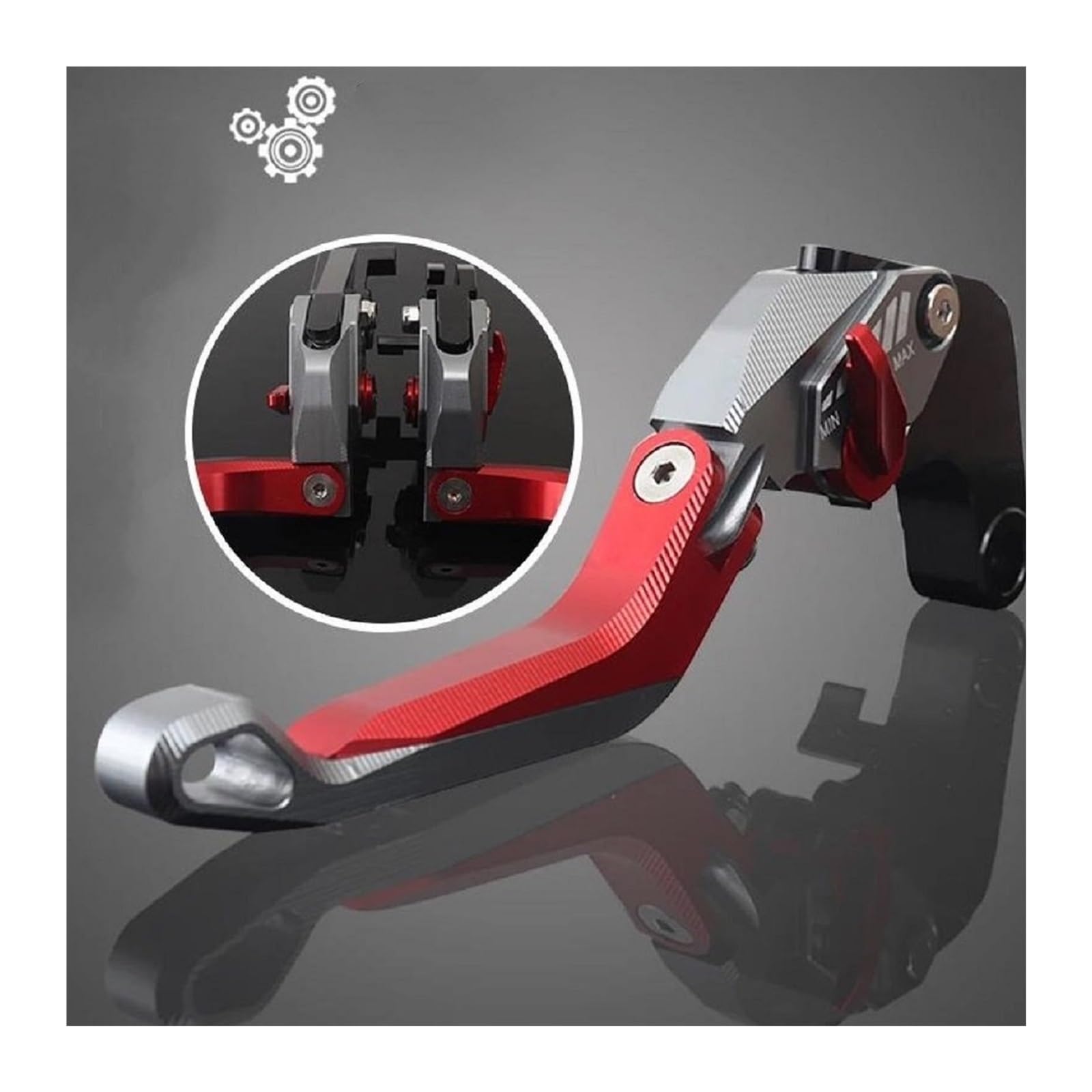 Parte Moto Leva di Frizione del Freno per Aprilia SR GT 200 SR GT200 2022-2024 Allungabile Pieghevole Regolabile Maniglie Leva 1 Coppia Accessori(Nero)