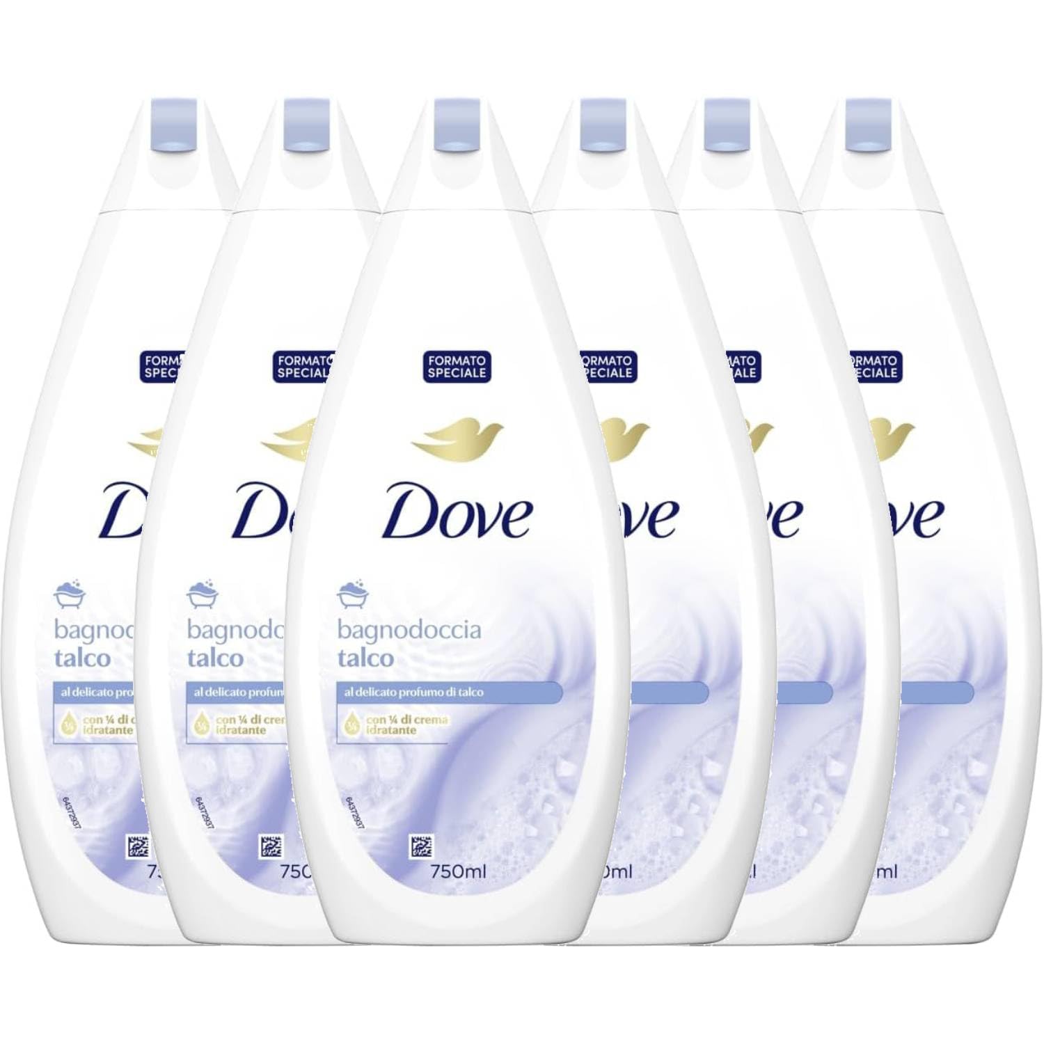 Dove Krem do kąpieli kosmetycznej Talco 750 ml (6 sztuk)
