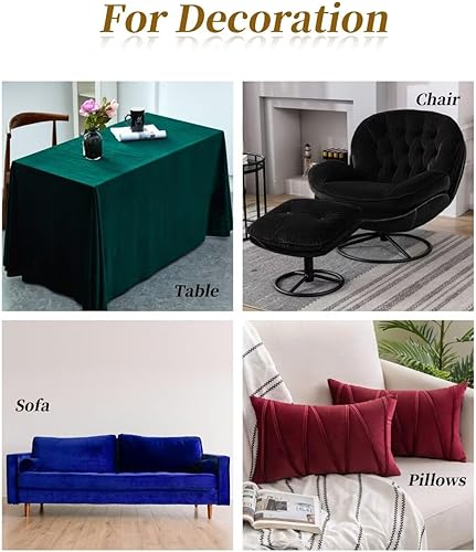 Miniatura 31 de HOTGODEN Tela de terciopelo elástico por The Yard: Verde cazador 63 pulgadas de ancho 2 yardas 95% poliéster 5% licra tela de terciopelo para Verde