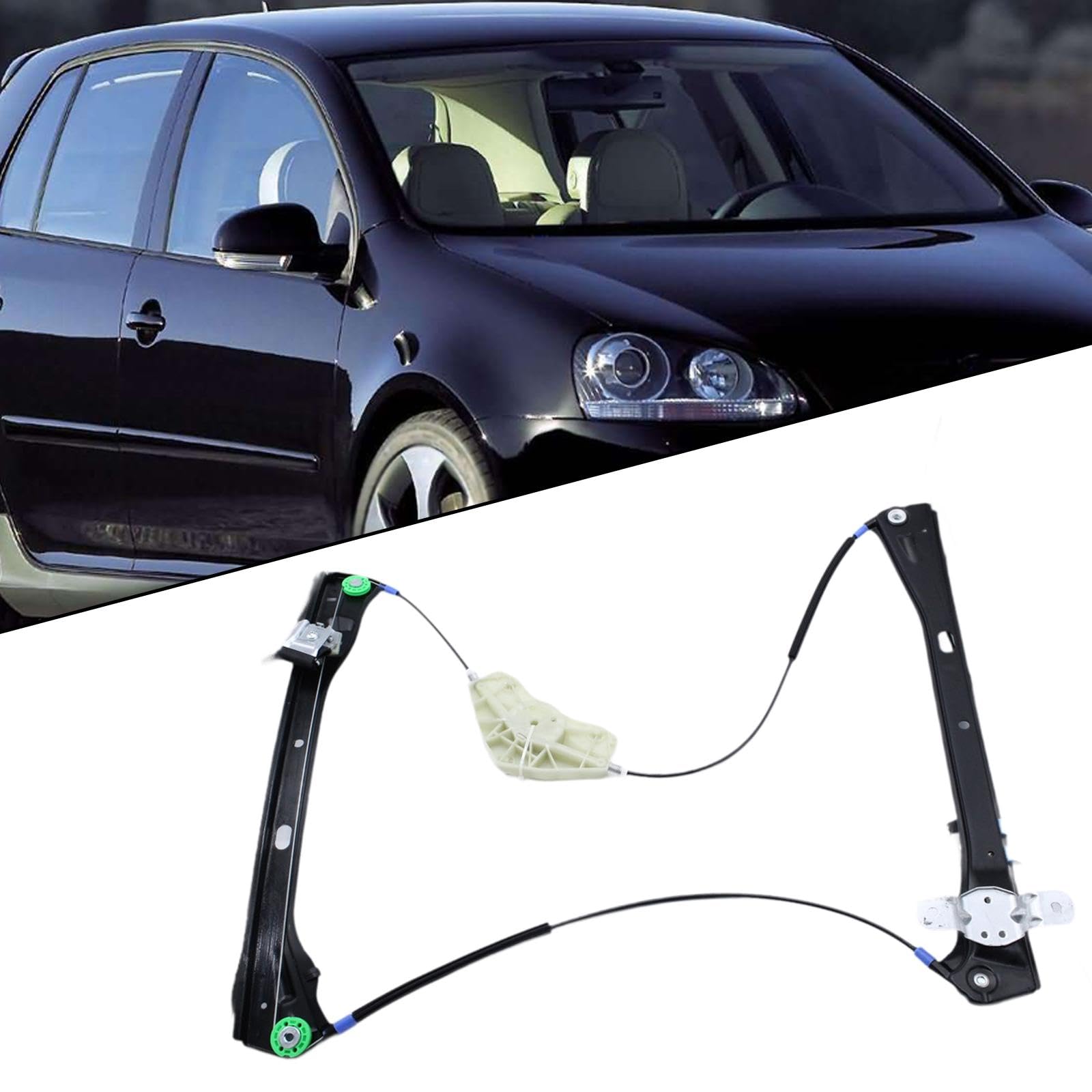 MERISHOPP Front Right Window Regulator Professional Automotive Part for Golf Mk5 2
