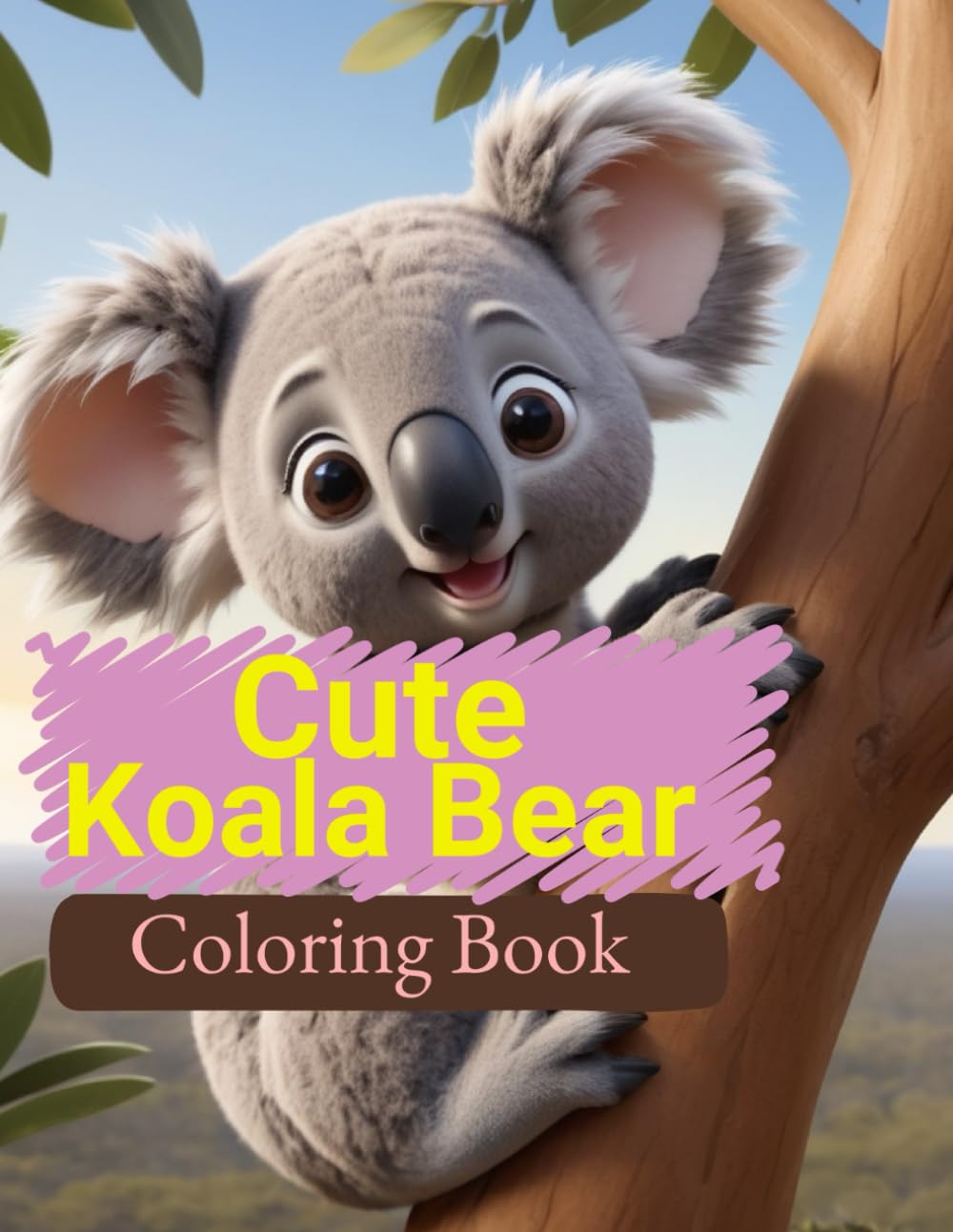 Cute Koala Bear Coloring Book: Simple And Cute: For Kids, Adults
