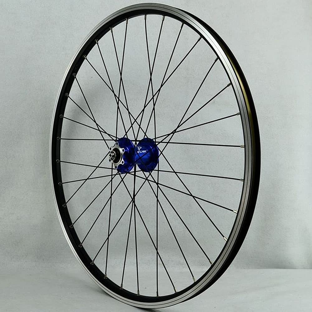 TUJISEK 26 27,5 29 Pollici Mountain Bike Ruote Freno A Disco/V Rilascio Rapido MTB Davanti & Posteriore Ruota 7 8 9 10 11 12 velocità Cassetta Ruota Libera 32 Fori(Blue Hub,27.5in)