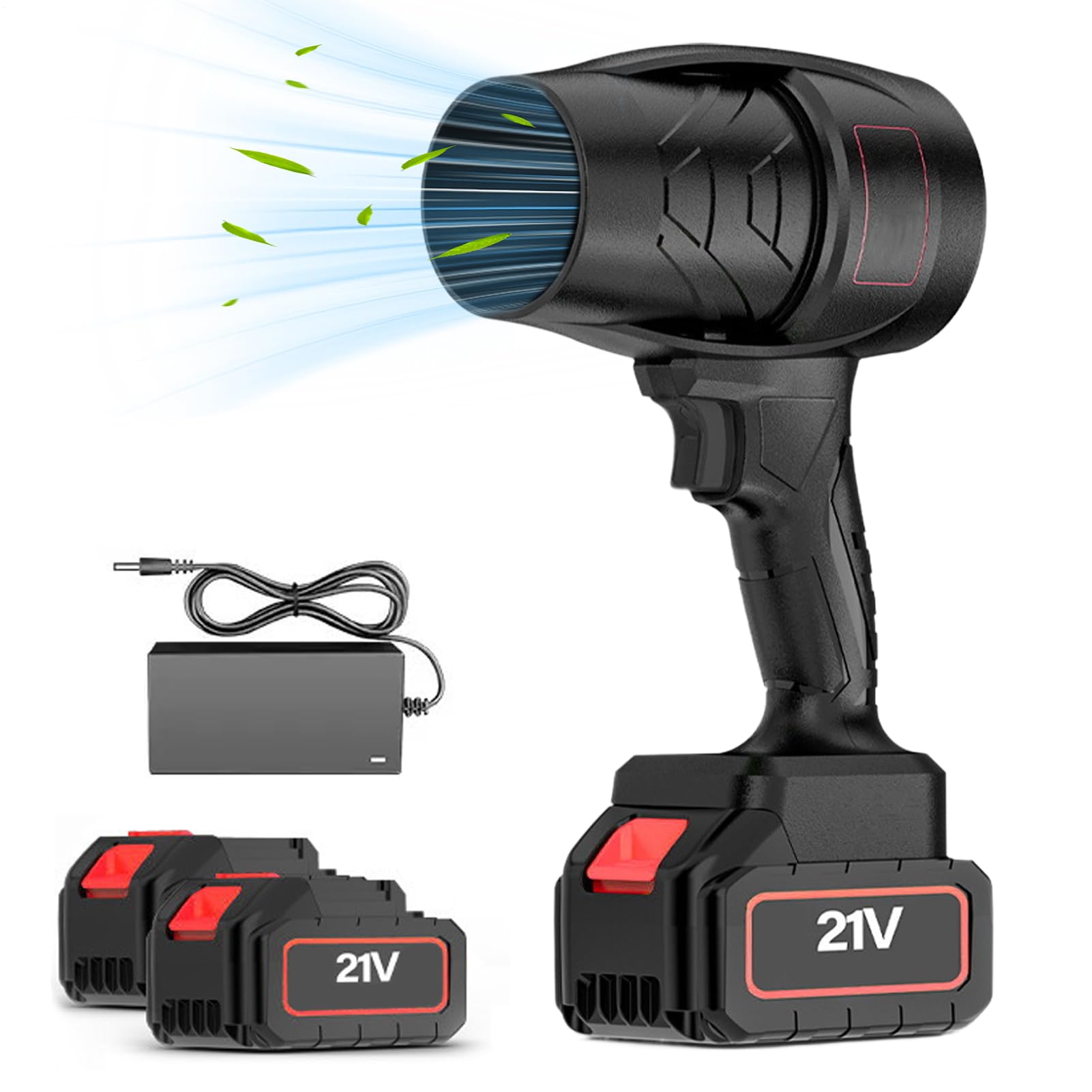 Soffiatore Turbo Ventilatore elettrico portatile a mano turbo regolabile | Soffiatore Per Foglie Elettrico Per Cortile Neve Auto Giardino Paesaggistica Industriale Esterno Autunno Inverno Garage