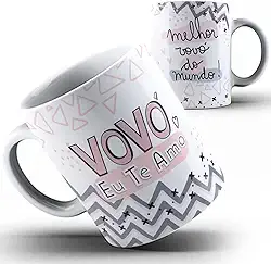 Caneca Vovó te amo melhor avó do mundo