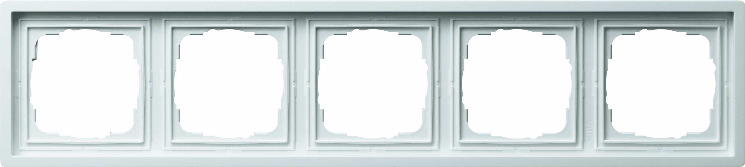 Gira 0215112 F100 cadre de finition blanc brillant pour masquer les défauts