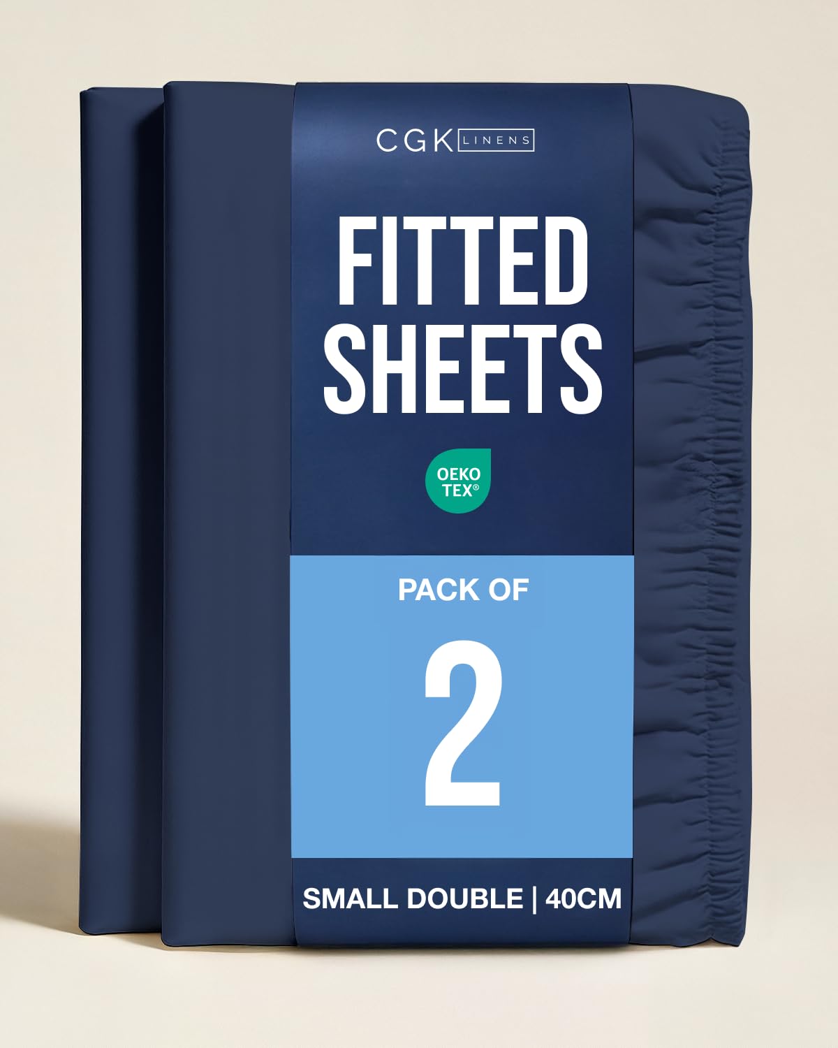 King Fitted Bed Sheet – Extra Deep Pocket – Fits Mattress up to 40cm (16") – Soft Brushed Microfiber – OEKO-TEX Certified – Shrinkage and Fade Resistant – Bottom Sheet, White Colour, 150 x 200cm — view 122