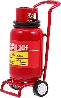 STOBOK 1 Conjunto Carrinho Extintor De Incêndio Miniture Mobiliário De Casa Miniatura Portátil Extintor De Incêndio Pequeno Extintor De Incêndio Brinquedos Brinquedo Casa De Boneca