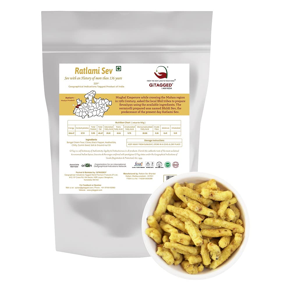 Ratlami Sev (100% Handmade Process, original from Ratlam) 400gms (B09F9N2XV3) Amazon Price History, Amazon Price Tracker
