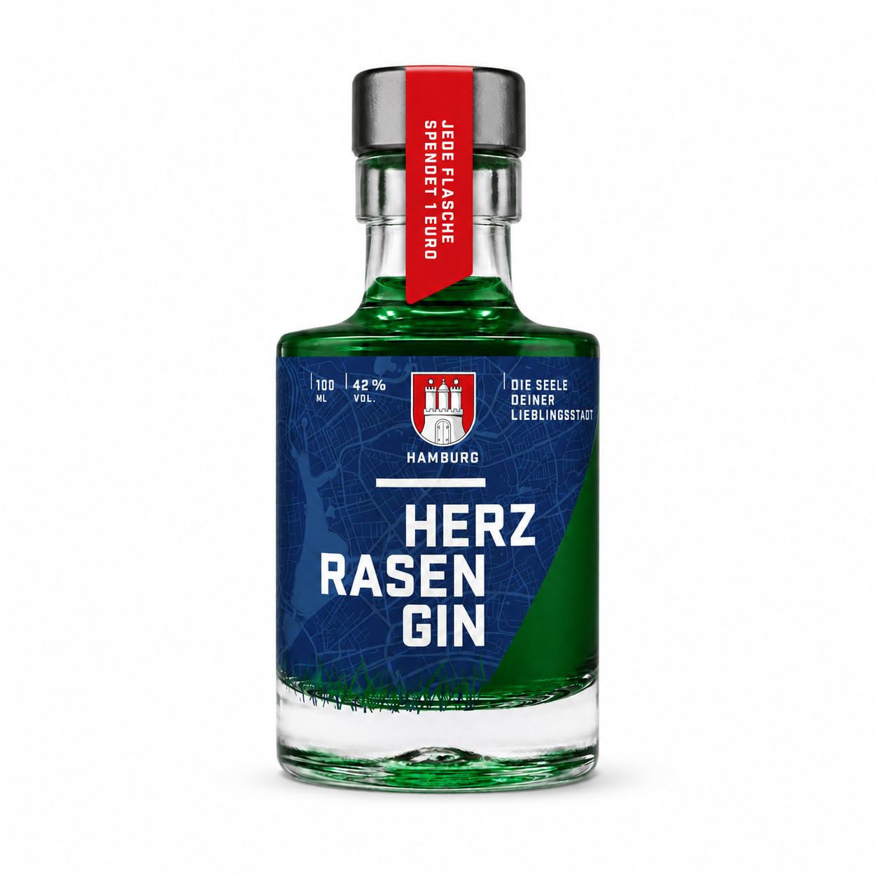HERZRASEN GIN Hamburg Editionen - 0,5l, Red & 0,1l