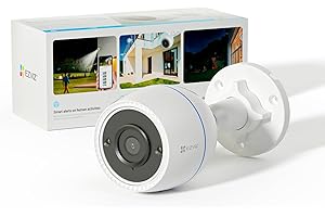 EZVIZ Outdoor WiFi Camera: Color Night Vision, No Subscription Required