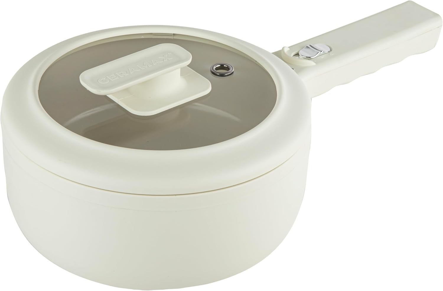 Olla Eléctrica PRO Ceramax 2L con Tapa y Vaporera, Ajustable