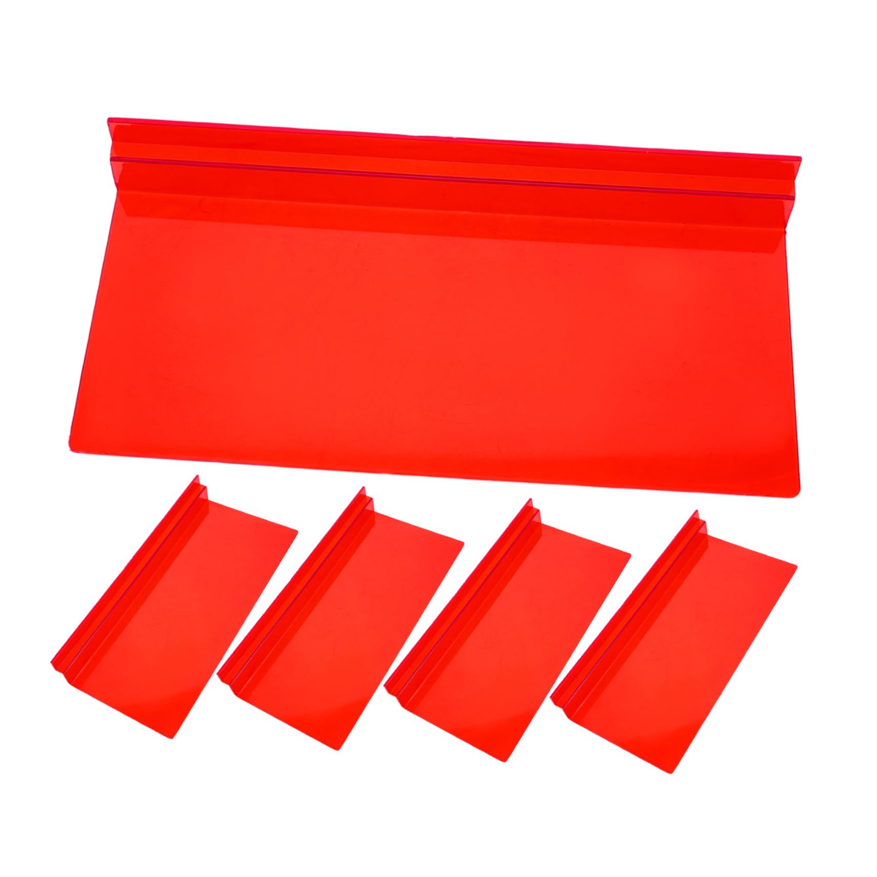 WOONEKY Shoe Shelves 5pcs Slatwall Shelf Wall Shoe Rack Shoe Display Racks Retail Shelves for Sneaker