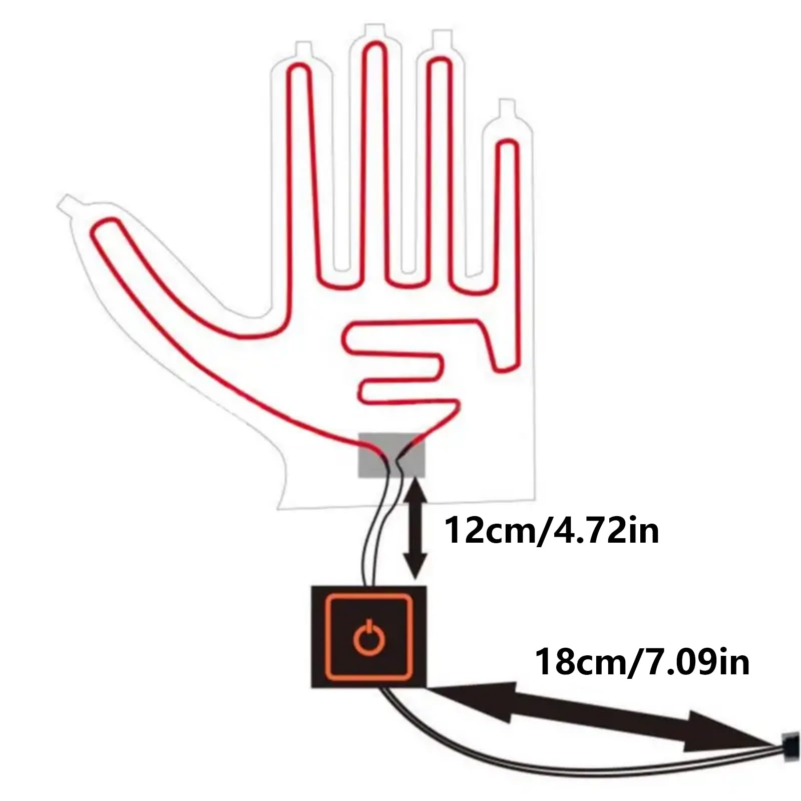 Inserts Gants Chauffants Électriques pour Une Rapide par Temps Froid avec des Conceptions Détachables Une Faible Consommation D'énergie
