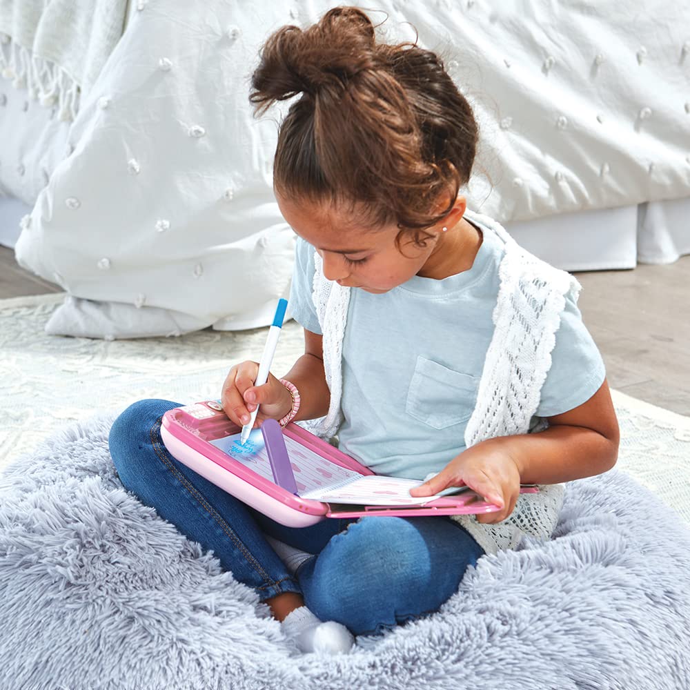 VTech - KidiSecrets Magic Glow, Journal Intime Électronique avec Code, 5 Activités et Jeux, Carnet Secret Papier avec Feutre à Encre Invisible, Cadeau Enfant de 6 Ans à 12 Ans - Contenu en Français