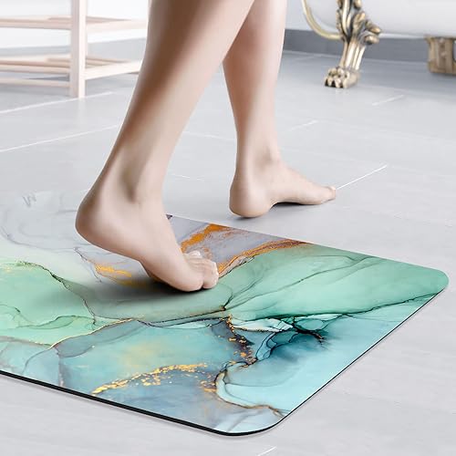 Miniatura 6 de Gibelle Alfombra de baño antideslizante, juego de baño con cortina de ducha, alfombra y accesorios, cortina de baño de 72 pulgadas de ancho x 78