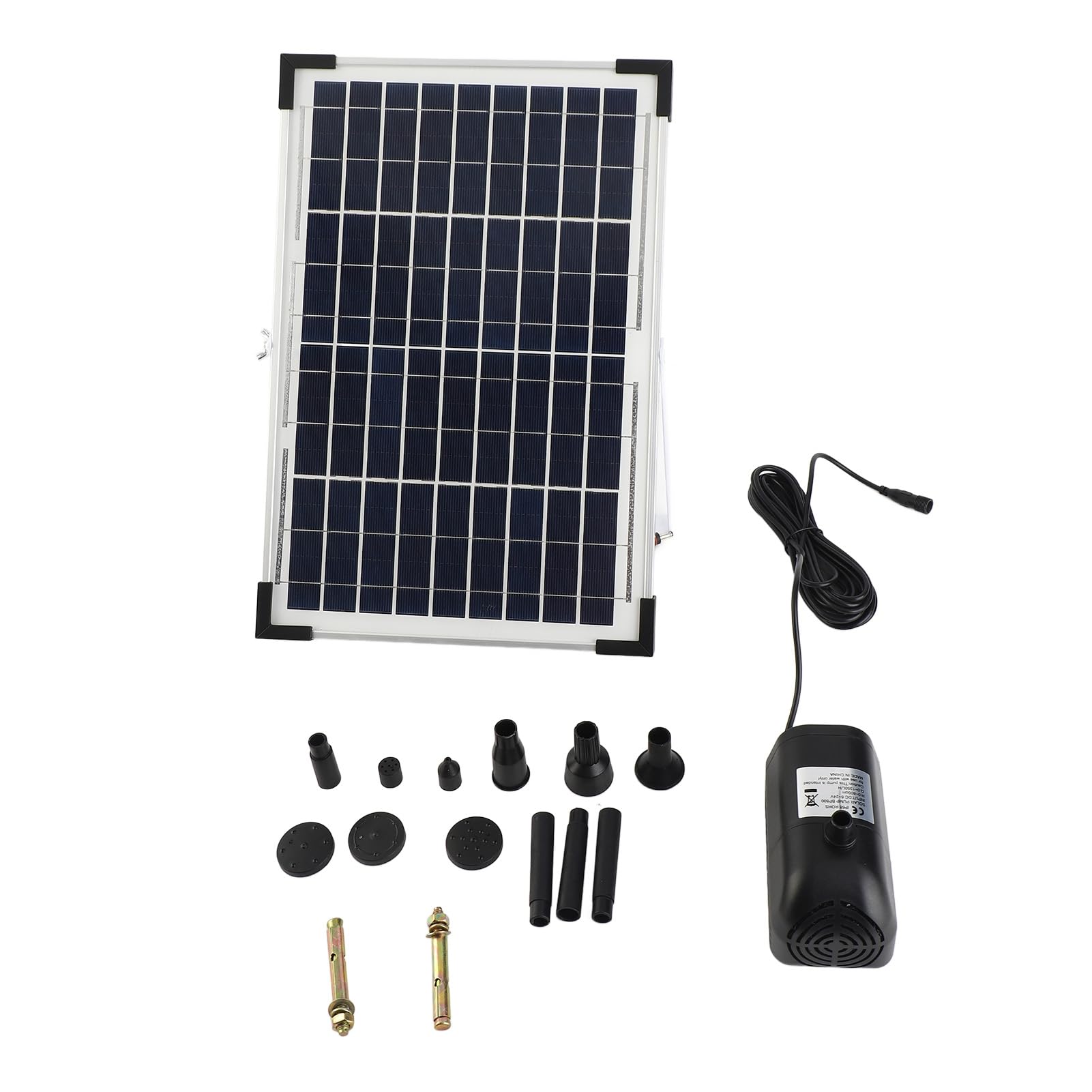 HUIOP Pompa Acqua Solare, Giardino Pompa Solare Ad Alta Potere Paesaggio Fontana 17V 10W Solar Acqua Fontane Fontana decorativa