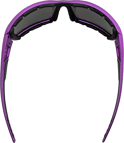 Miniatura 4 de Global Vision Sly - Gafas de sol acolchadas para mujer, montura metálica morada