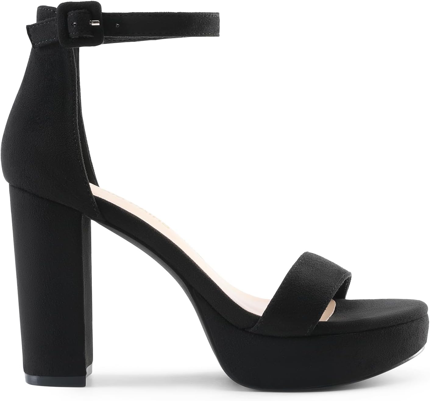 DREAM PAIRS Women's Platform Chunky High Heeled Sandals Open Toe Block Heels Ankle Strap Dress Shoes for Wedding Party Evening - Image 3