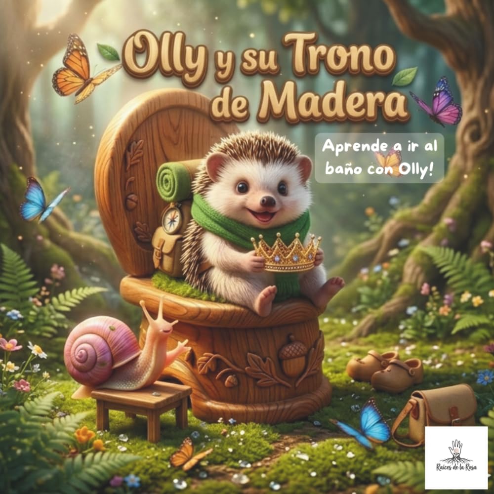 Olly y su Trono de Madera: Un Cuento Infantil para la Operación Pañal | Libro con Rimas sobre el Orinal para Niños de 2 a 4 Años (El Refugio de Olly)